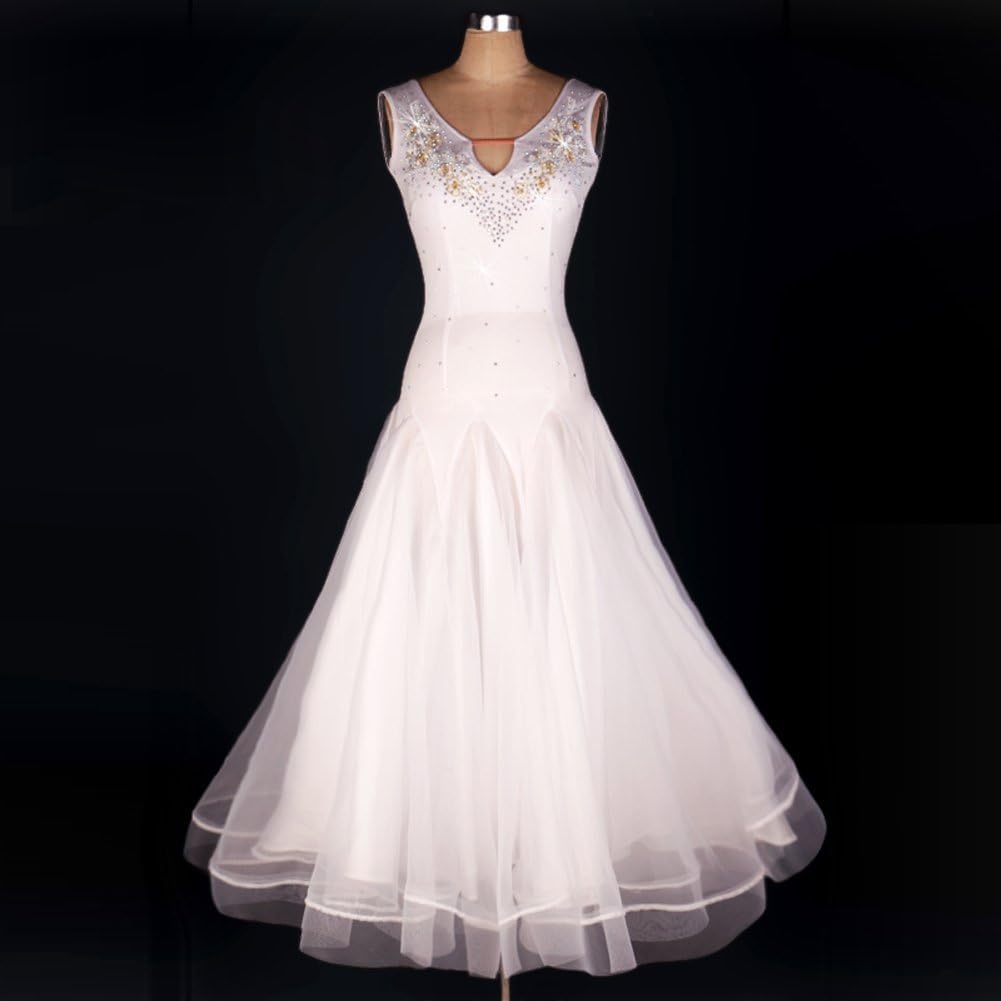 Women Modern Waltz Tango Smooth Ballroom Dance Dress Standard Ballroom Dress