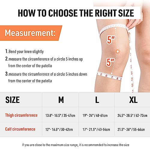 Niteen Hinged Knee Brace For Knee Pain With Side Stabilizers Knee Braces For Women Men Adjustable Knee Pad For Meniscus Tear Plus Size Compression Patella Gel Pads Knee Support For Acl, Mcl #TOP1