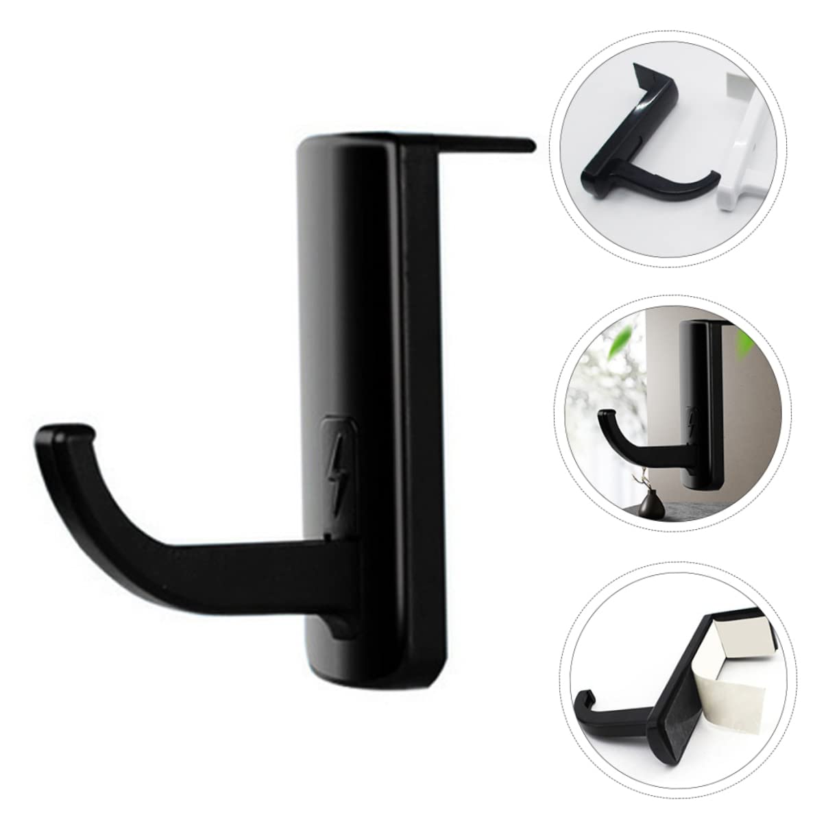 OQKAHIV Supporto In Plastica Per Cuffie, Gancio Adesivo Per Cuffie - Foto 8