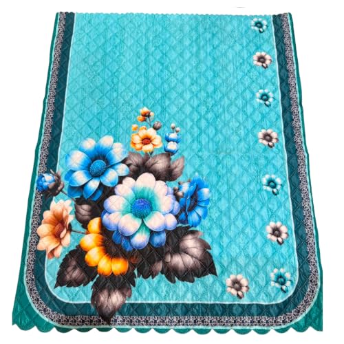 Image of L Shape Sofa Cover 3+2 Seater Pack of 14 (Aqua)