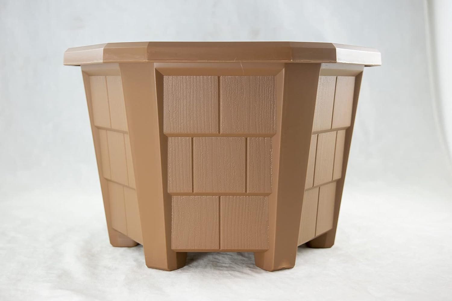 2 x Japanese Hexagon Plastic Bonsai Training Pot/Flower Garden Planter 10"x 10"x 7"
