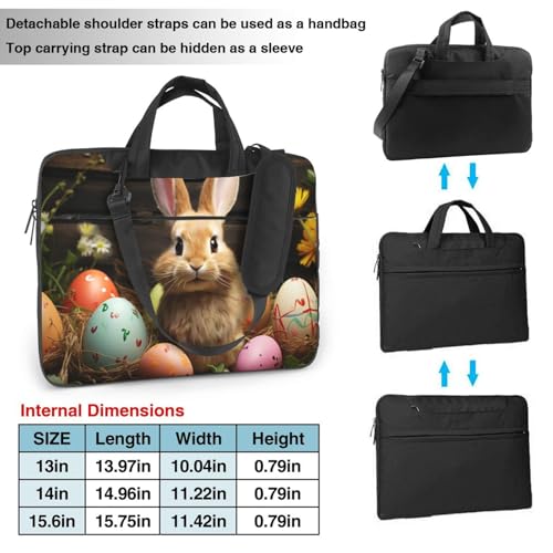 Bolsa Tote para Portátil Huevo de Pascua con Conejo miniatura 2