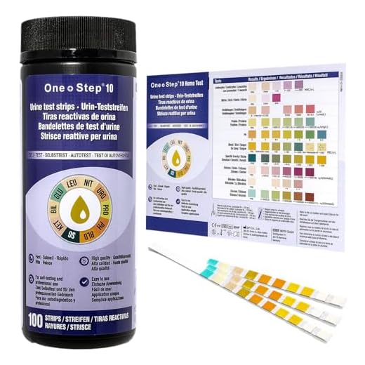 Gesundheitstest für 10 Indikatoren - 100 Urin Teststreifen mit Referenzfarbkarte