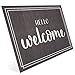 Produktbild Entrando Fußmatte mit Hello Welcome aus Polyamid, 50x75 cm - für die Haustür - innen und aussen, wetterfest, rutschfest - auch als Türdeko oder Einweihungsgeschenk