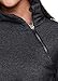 RBX Active Women's Quarter Zip Mock Neck Long Sleeve Fleece Pullover Sweatshirt F19 Charcoal XS