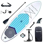 Aqua Plus 15cm Spessore SUP Gonfiabile per Tutti i Livelli di abilità Tavola da Paddle in Piedi, pagaia, Pompa, ISUP Zaino da Viaggio, guinzaglio, Tracolla