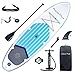 Aqua Plus 15cm Spessore SUP Gonfiabile per Tutti i Livelli di abilità Tavola da Paddle in Piedi, pagaia, Pompa, ISUP Zaino da Viaggio, guinzaglio, Tracolla