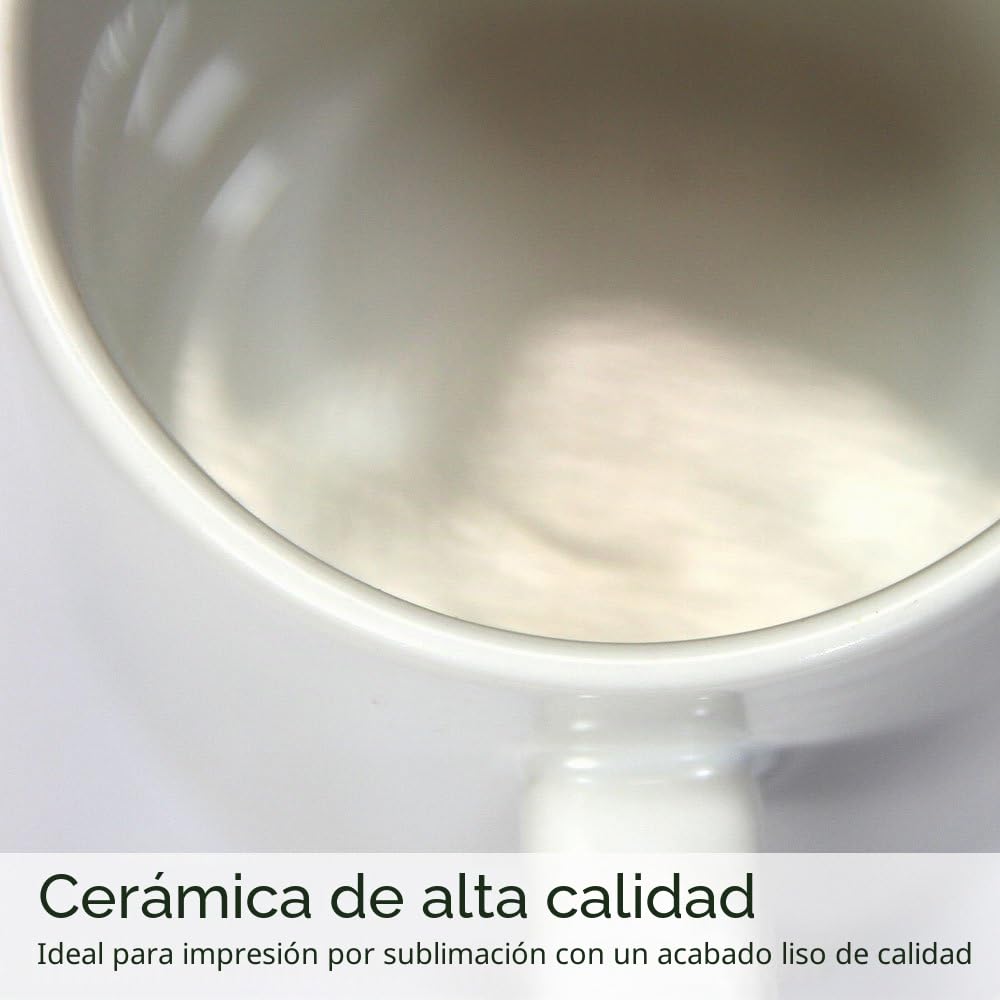 72 Tazas 325ml Recubiertas de Polímero Blanco para Sublimación con Cajas Tazas Blancas Sublimación 11 oz de AAA Grado Cerámico para Sublimar Personalizar con Prensas de Calor por Transferencia Térmica