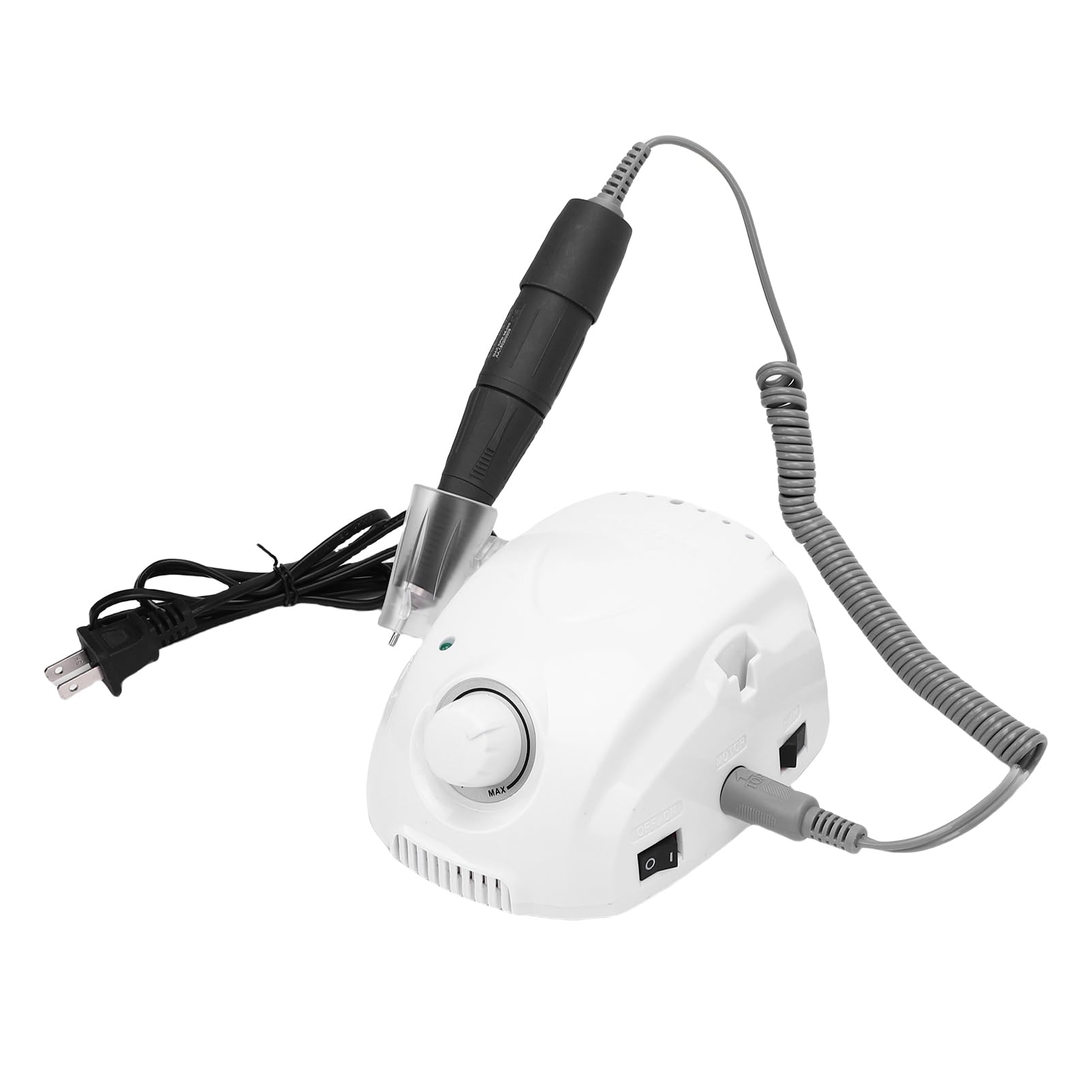 Electric Nail Drill Machine Acrylic Electric Nail File Manicure Pedicure Kit Speed Adjustable Foot Pedal Comfortable Professional Home Salon for Beginners, Nail Technician(US)