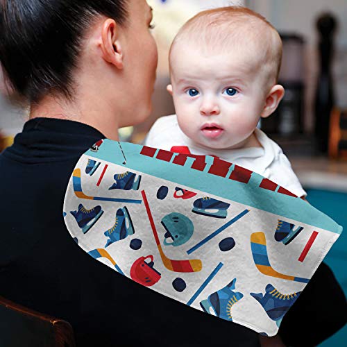 Personalized Hockey 2 Burp Cloth - Fleece w/Name or Text4