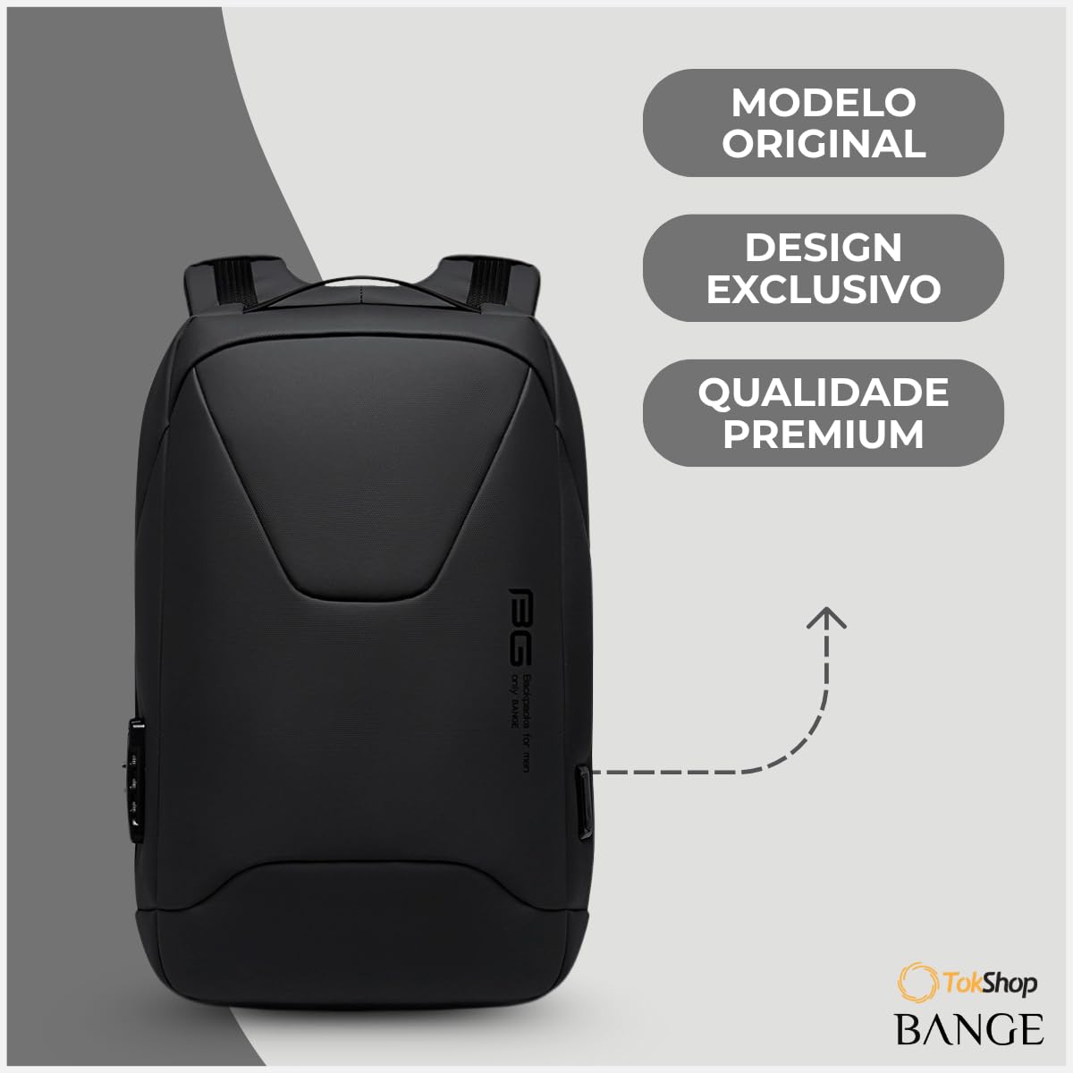 Mochila Masculina Executiva Impermeável Antifurto com Trava e Código para Notebooks de Até 15.6 Polegadas Premium com Capacidade de 28 Litros Bange Premium Backpack em promoção! Veja a oferta e mais achadinhos de Mochilas & Pastas Masculinas 7 Hoje é o melhor dia para comprar Mochila Masculina Executiva Impermeável Antifurto com Trava e Código para Notebooks de Até 15.6 Polegadas Premium com Capacidade de 28 Litros Bange Premium Backpack com aquele preço maroto! Promoção! Aproveite a oferta! 7