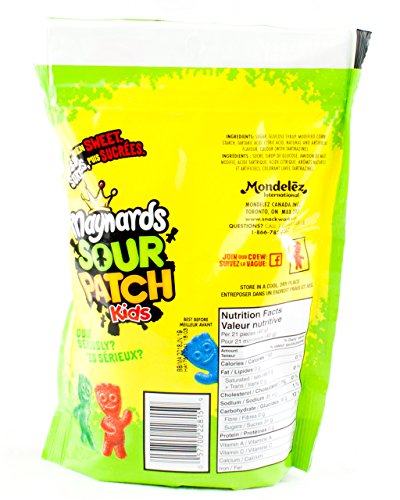 Maynards Bundle Of Three Bags Candy Swedish Berries, Fuzzy Peach, Sour Patch Kids (Imported From Canada) #TOP3