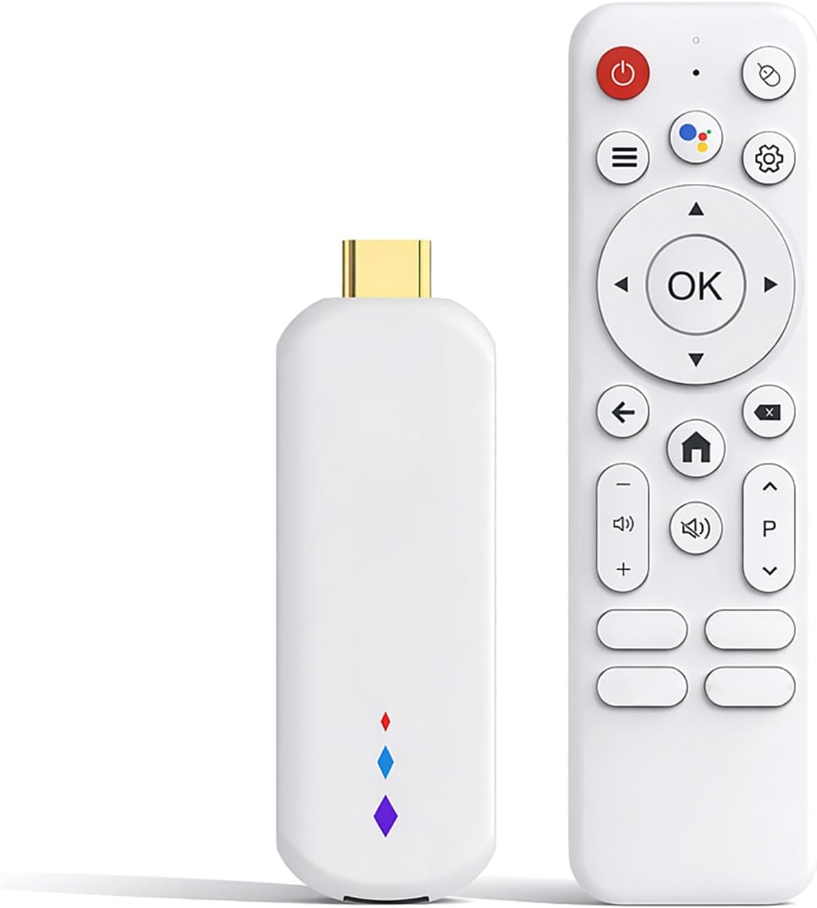 Goshyda TV Box for Android 14.0, 4K Ultra HD Streaming Device for TV, Portable Stick with Remote Control, Streaming Media Player Support 2.4G 5G Wireless