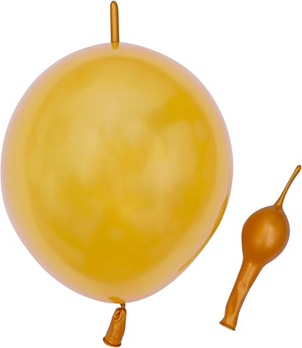 Globos de eslabones dorados nacarados de 12 pulgadas, globos de látex Quick Linkale, 60 piezas para bodas, cumpleaños, Halloween, Navidad,