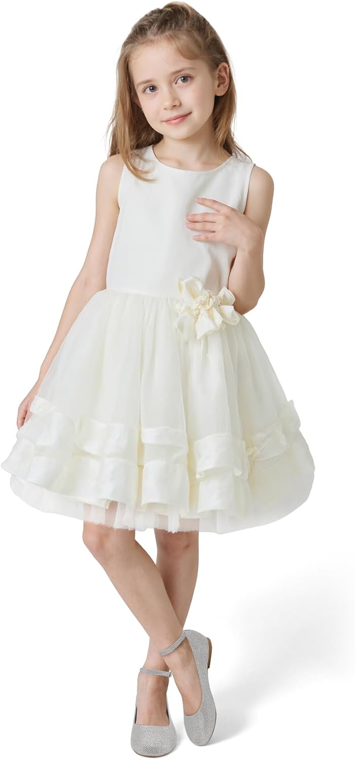 K KomForme Girl's Ballerina Flat Ankle Strap Dress Ballet Flat Shoes(Toddler/Little Kid/Big Kid) - Image 8