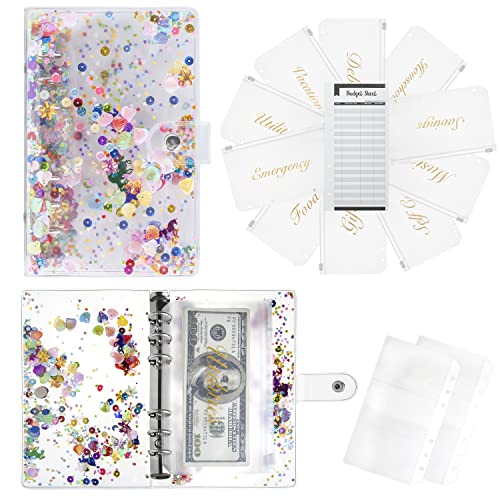 Tc Logo Budget Binder Money Organizer With Zipper Envelops, Sheets For Budgeting, Sticker Labels And 2 Card Holders - 10 Money Saving Cash Envelopes For Binder Budgeting With 24 Sticker Labels #TOP6