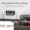 LiTime 14.6V Dedicated Portable LiFePO4 Batteries Charger, 40A Large Output Current with Multi-Stage Charging, Equipped with LED Real-Time Charging Value, High Charging Efficiency for LiFePO4 Battery