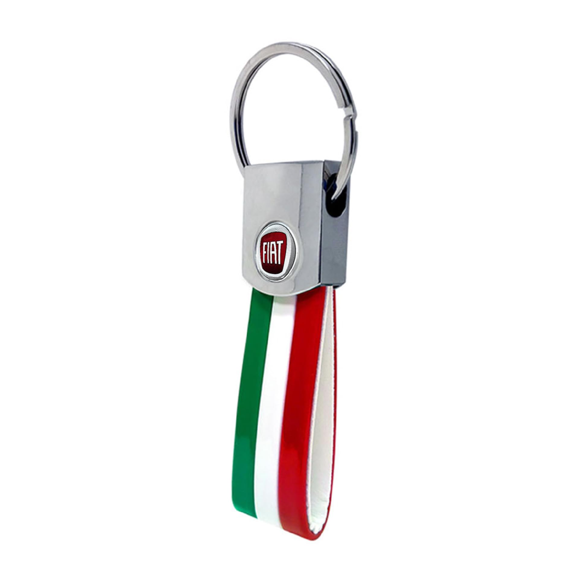 Quattroerre Italian Keyring with Fiat Original Logos Colors 12 mm