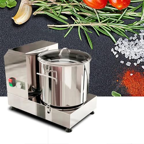 twostronking Procesador De Alimentos Comercial De Acero Inoxidable, Regulación De Velocidad Infinita, Picado Rápido En 10 S, con Recipiente De Alimentos Extraíble, Adecuado para Restaurantes,9L