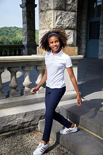 Image of French Toast Girls' Skinny Fit Stretch Twill Pant | Adjustable waist; School Uniform Pants; Available in Girls' Plus sizes