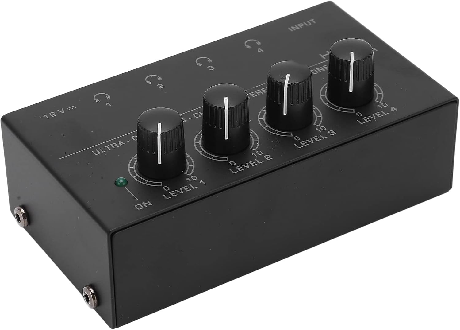 DAUERHAFT Professional 4-Channel Ultra Low Noise Headphone Amplifier Multi-Channel Splitter US Plug 100-240V Power Adapter ha400 headphone amplifier Amplificadores