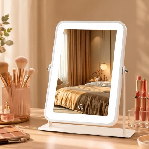 LAKFUES Rechargeable Desktop Makeup Mirror