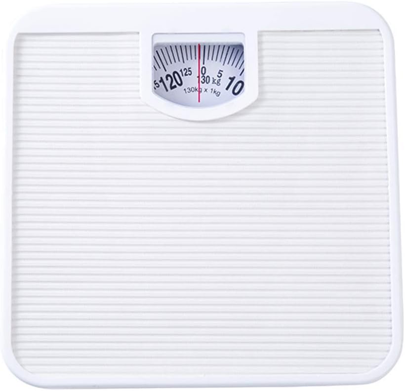 Analog Mechanical Bathroom Scale,Easy-Read Rotating Dial Scale,Body Weight Monitor,130Kg ，Blue