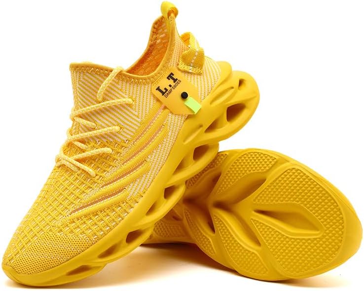 Mens Running Walking Tennis Shoes Casual Slip On Fashion Hiking Work Hiking Gym Athletic Sneakers Non Slip Breathable Comfortable Lightweight Trainers
