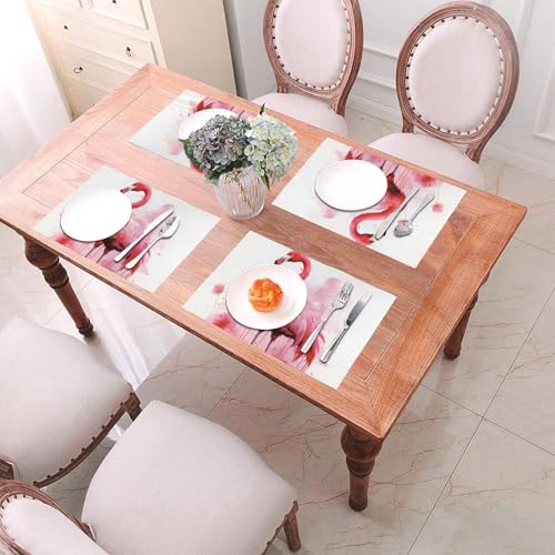Set de table vinyle antidérapant et résistant à la chaleur lavable lot de 6 - 3