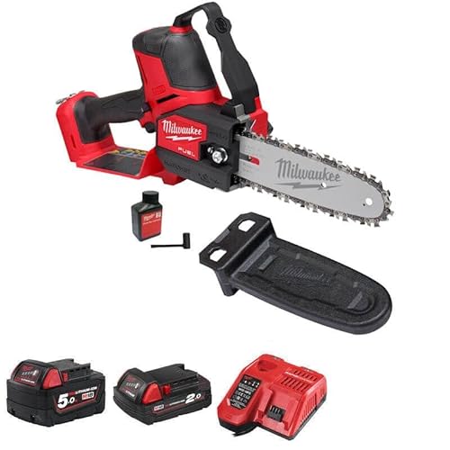 Milwaukee M18 Fhs20 Fuel 18V Cordless Brushless Hatchet Pruning Saw 200Mm 2 X 5.5Ah Li-Ion Battery Charger