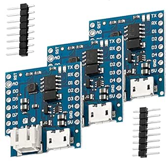 AZDelivery 3 x Batterie Shield für Lithium Batterien für D1 Mini inklusive E-Book!