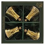 Glocken 7cm gold matt mundgeblasen handgemalt