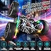 Terucle Rc Cars Toys for Boys Remote Control Car 2.4 GHz Black Toys for Ages 5-7 Kids Toys New Upgraded Strip Lights 360° Rotating Rc Truck Birthday (Black) #2