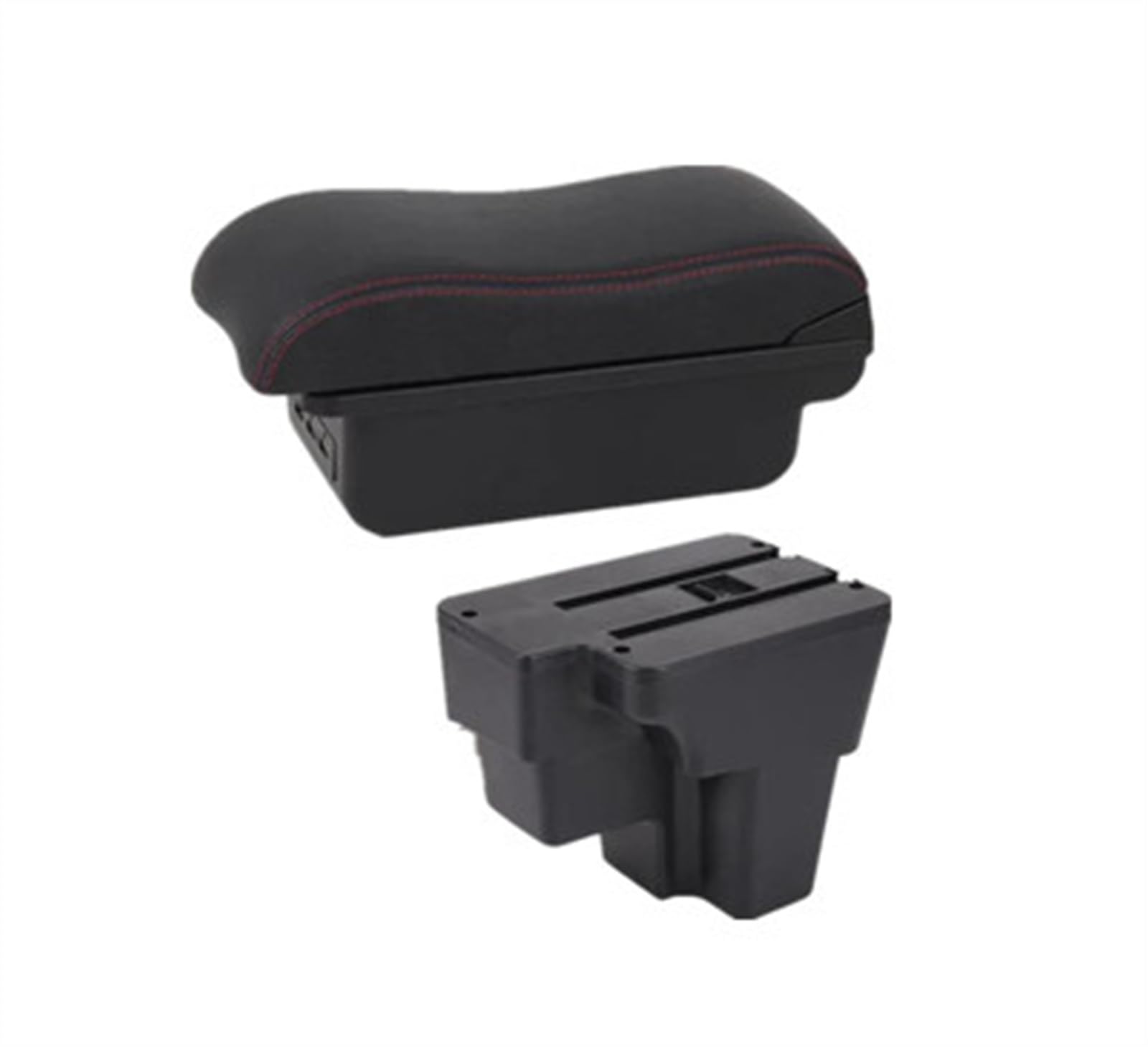 NOHEEU Armrest Box Europe South Retrofit Car Storage Accessories For STONIC For Rio Lx For Cerato 2015-2024(B2 red line 3USB)