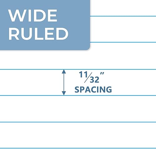Miniatura 3 de SUNEE Cuadernos de composición (paquete de 12)  Papel de rayas anchas, libro de composición, 9 34 x 7 12 pulgadas, 80 hojas160 páginas, colores