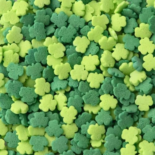 Sweets Indeed Dye Free St Patricks Day Sprinkles, Green Sharmrocks Clovers, No Artificials Dyes, Edible Sprinkle Mix, Perfect for Cake Decorations, Baking, Ice Cream, Cookies, Cupcake Topper (Dye Free Shamrock Mix) - Thumbnail 7
