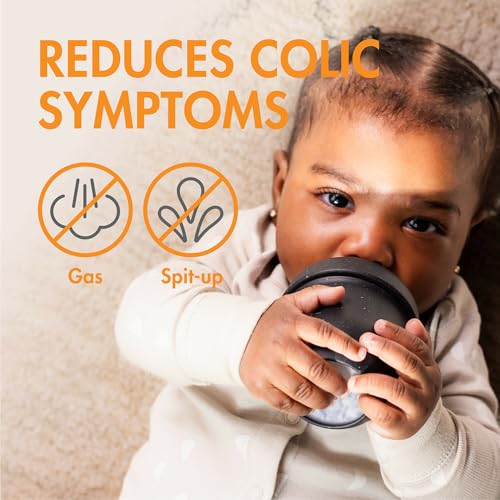 Image of Boon Nursh Reusable Silicone Pouch Baby Bottles - Slow Flow Nipple - Silicone Baby Bottle Pouch and Nipple - Baby Feeding Essentials - Speckle - 0-3 Months - 3 Count - 4 Ounce (Pack of 12)