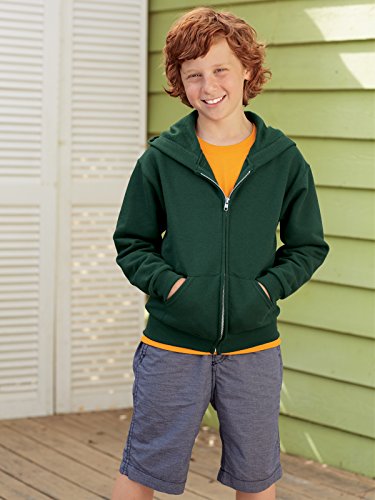 Jerzees boys Fleece Sweatshirts, Hoodies & Sweatpants Hooded Sweatshirt, Full Zip - Navy, Large US4