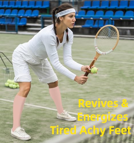 Compression Socks for Women & Men Circulation (4 Pairs) 15-20 mmHg is Best Support for Nurses Running Hiking Travel3