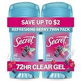 Secret Fresh Antiperspirant Deodorant for Women, 72hr Breathable Sweat & Odor...