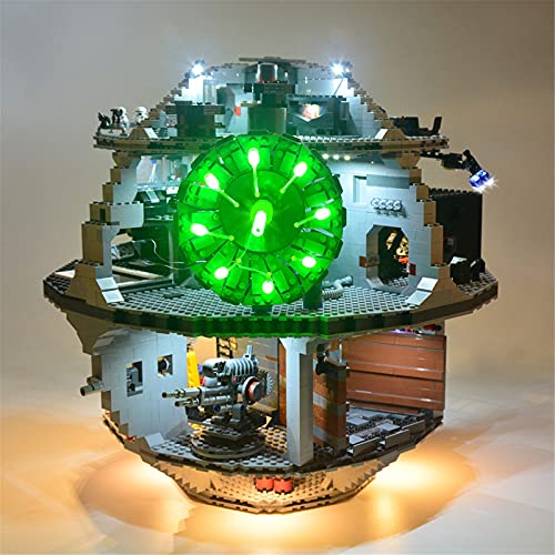 ADMLZQQ Light Kit Für Star Wars Death Star Kompatibel Mit Lego 75159 Wahrzeichen Gebäudeziegelsteine (Lego Set Nicht…