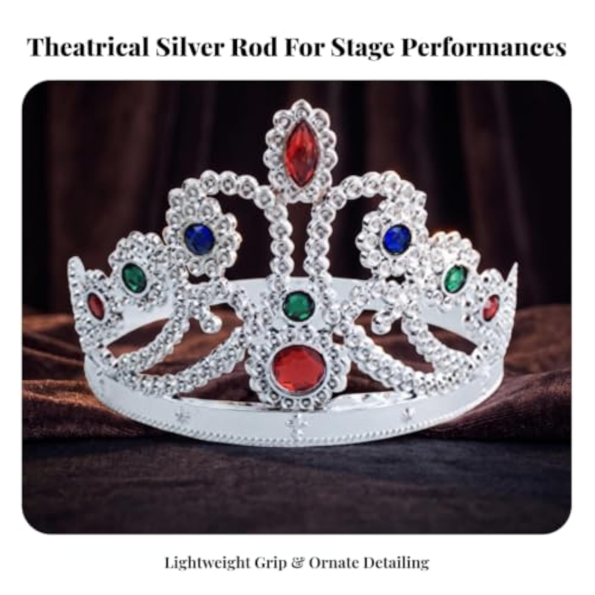 Ornate Crown Prop Openwork Costume Crown, Royal Regal
