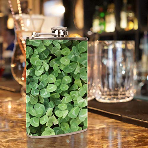 Flasque à whisky trèfle en cuir, le cadeau idéal pour buveurs