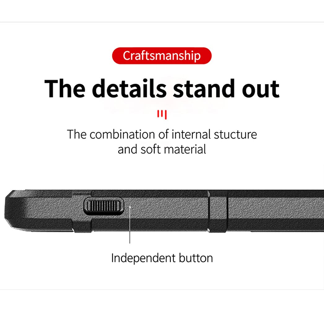 SEAHAI Cover per Motorola Edge 40 PRO, Militare Custodia Protettiva con Tutto Il Corpo, Case Cover Antiurto Anti-Caduta con Fodera in Microfibra - Nero