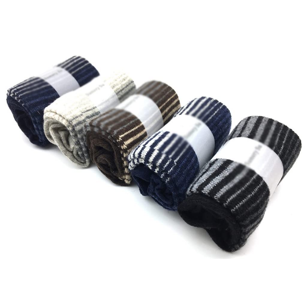 5 Pares/Lote Calcetines de Lana de Invierno Hombres cálidos Cashmere Cómodo biness Calcetines Gruesos Masculinos (Color: T Tamaño: Un tamaño) (Color : A, Size : One Size)