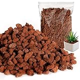 Red Lava Rock 10LB for Plants Garden Landscaping Decoration Aquarium Volcanic Horticultural Bonsai Terrarium Fish Tank Decorative Stone, Size from 0.25 to 0.35 Inches