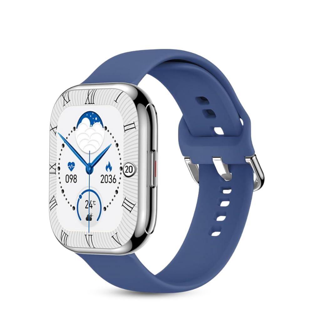 RAT Mario Calling AK9-SW Smartwatch | 2.20" Full Screen IPS Display with Gesture Control, BT Calling, DIY Watch Face Studio, HeartRate & Blood Oxygen Tracking Smartwatch for Men & Women (Blue) (B0CVTH64VP) Amazon Price History, Amazon Price Tracker
