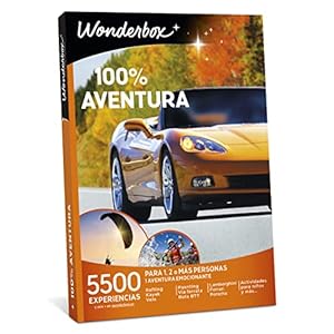 WONDERBOX – Caja Regalo 100% Aventura – Vive Experiencias Únicas Y Utiliza Medios De Transporte Únicos. Increíble Ideas Regalo Mujer, Ideas Regalo Hombre, Regalos Navidad