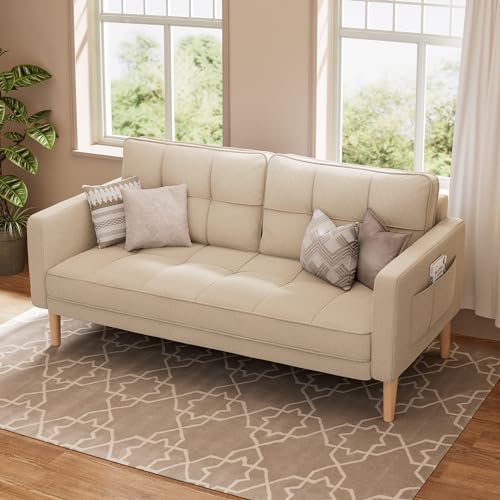 Aiho 67 Inch Sofa Couch, Loveseat with Deep Seats Comfort ...