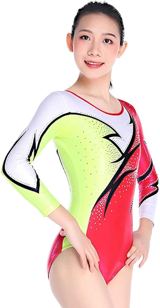 すぐ発送❗️新体操レオタード　　　　677 Amazon.co.jp: [Zagitova] 新体操レオタード女の子女性長袖